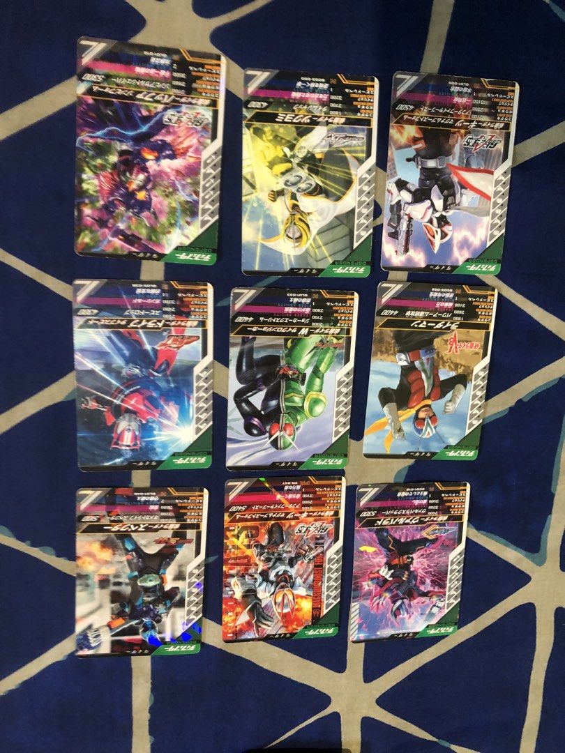 Kamen Rider Collectible Cards bundle (Category: Trading Cards Accessories) located in Quezon City. Submitted by markgolveo (Listing ID 1469237823, Image 2). Description: Kamen Rider Collectible Cards bundle 75 pcs in total including shiny cards and rare ones.