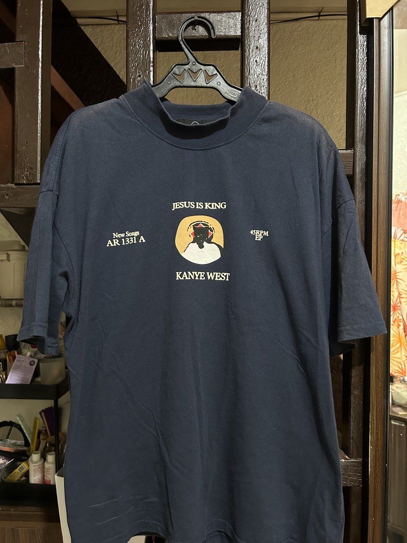 Kanye West Jesus Is King Tee (Category: Tshirts & Polo Shirts ) located in Manila. Submitted by swagmaster_fein (Listing ID 1469291805, Image 1). Description: 21x28 issue: sunfade (shoulders— see pic).