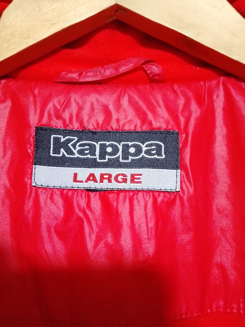 Kappa Windbreaker (Category: Coats, Jackets and Outerwear) located in Dasmarinas. Submitted by alexander24 (Listing ID 1469311976, Image 2). Description: Kappa Windbreaker Size: Medium Dimes: W22 x L25 Condition: Excellent Color rate: 9.5/10 No issue.