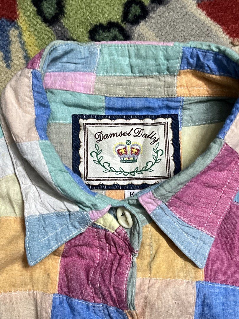 kemeja patchwork (Category: Tshirts & Polo Shirts) located in Kota Bharu. Submitted by meyrobot (Listing ID 1469295821, Image 3). Description: kemeja patchwork pit 22 labuh 30 condition 9/10 .