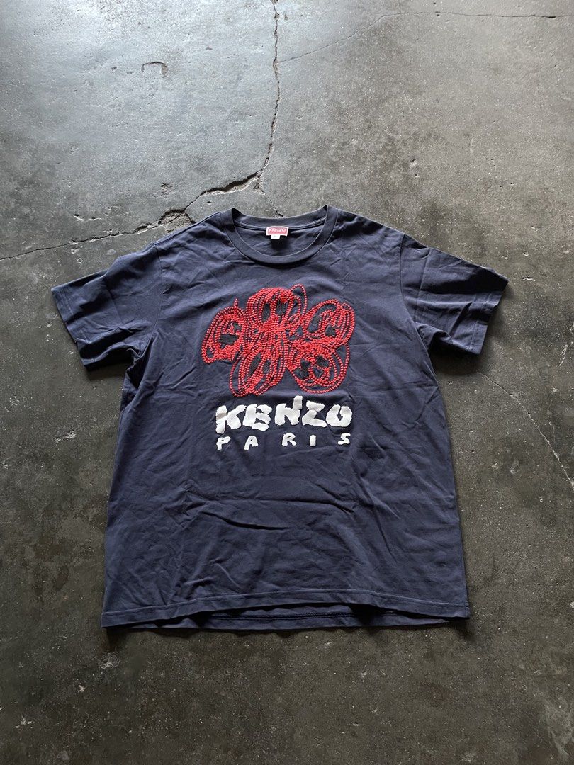 Kenzo Drawn Varsity Embroidered Tee (Category: Tshirts & Polo Shirts ) located in Angeles City. Submitted by wa2si (Listing ID 1469240914, Image 1). Description: Size: XL Width: 22 Length: 29” Excellent condition No flaws.