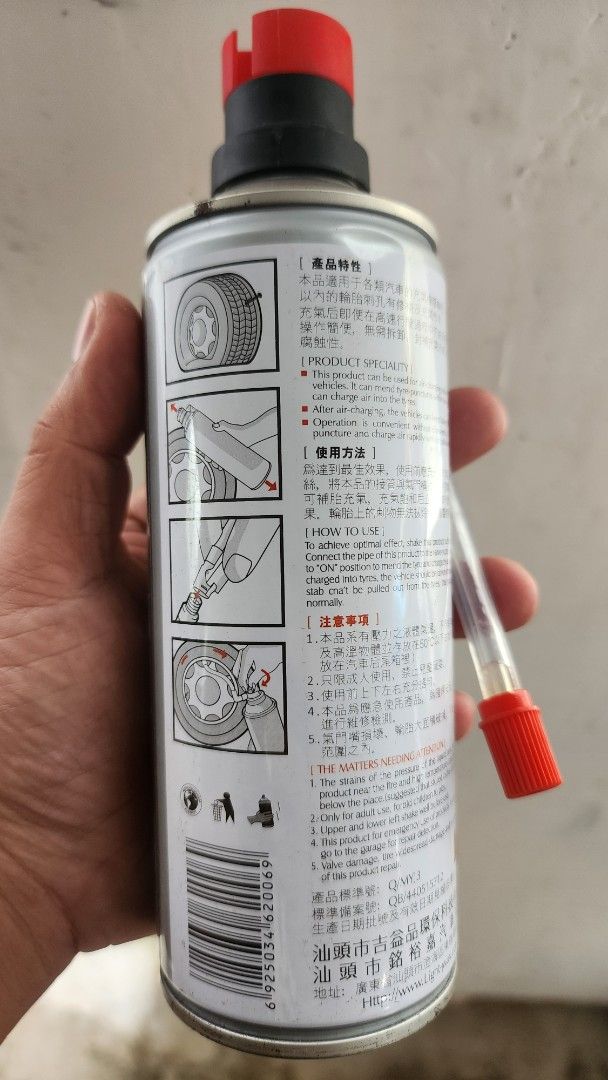 KOBY TIRE INFLATOR AND SEALANT (Category: Mags and Tires) located in Manila. Submitted by karlmark132527 (Listing ID 1469165643, Image 3). Description: Brand New can be use to cars and motorcycle tires. 450 ML Koby brand. pm if interested!.