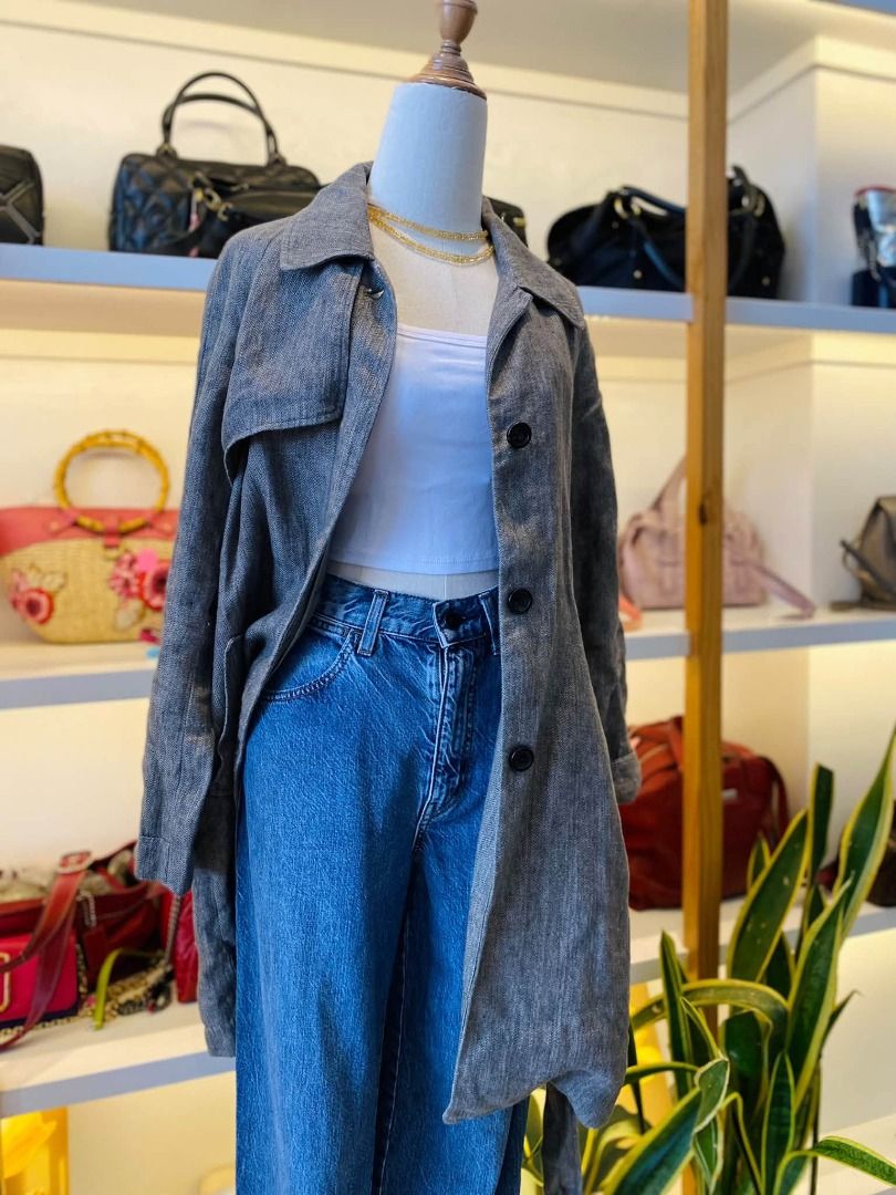 KOREAN BELTED COAT (Category: Coats, Jackets and Outerwear) located in Baguio. Submitted by asna_taku (Listing ID 1469231481, Image 3). Description: KOREAN BELTED COAT S-M ₱980.