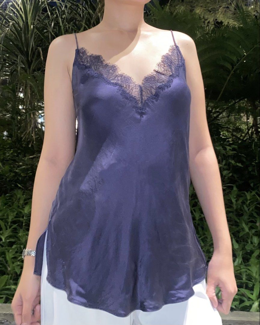 Satin Lace Top (Category: Sleeveless) located in Manila. Submitted by silver.rae (Listing ID 1469229657, Image 1). Description: Satin fabric.