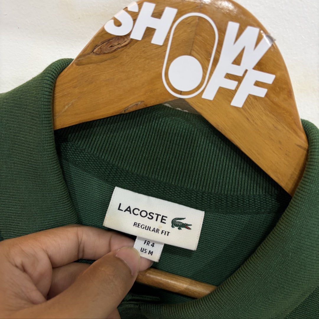Lacoste (Category: Tshirts & Polo Shirts ) located in Santa Rosa. Submitted by gardenofthrifts (Listing ID 1469298160, Image 3). Description: Shirt ₱1480 M Width: 20 Length: 26.5 10/10 Condition Comment “Mine” below to purchase..