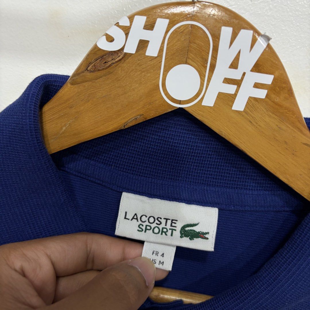 Lacoste (Category: Tshirts & Polo Shirts ) located in Santa Rosa. Submitted by gardenofthrifts (Listing ID 1469300021, Image 3). Description: Shirt ₱1480 M Width: 19.5 Length: 26.5 10/10 Condition Comment “Mine” below to purchase..