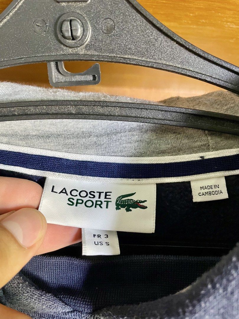LACOSTE (Category: Coats, Jackets and Outerwear) located in Davao. Submitted by the_rare_hustla (Listing ID 1469304916, Image 3). Description: LACOSTE Issue None Need Wash Only Color rate 9/10 Width - 19 Length - 26 Size S on tag Fit to Med-Large Dm If Interested!.