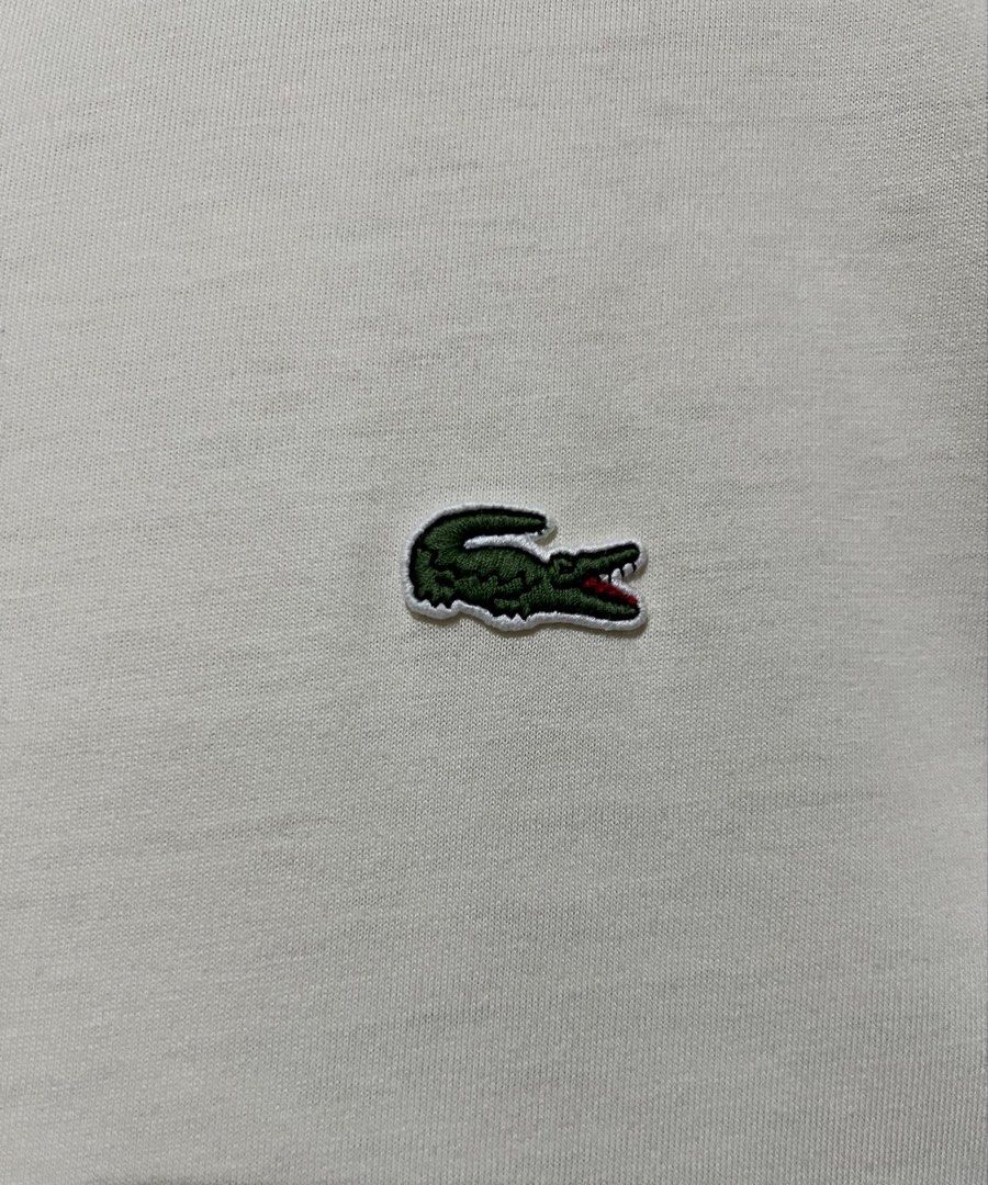 Lacoste (Category: Tshirts & Polo Shirts ) located in Manila. Submitted by meeco (Listing ID 1469331020, Image 3). Description: Lacoste Regular Fit Side Tape T-Shirt Off White (TH8868) Size: 6/XL (Regular Fit) Exact Dimension: 23x28 Color: Off White Color Rate: 9/10 Condition: 9/10 Excellent Condition Personal Collection Decluttering Metro Manila Area Ship via J&T or Lalamove COD .
