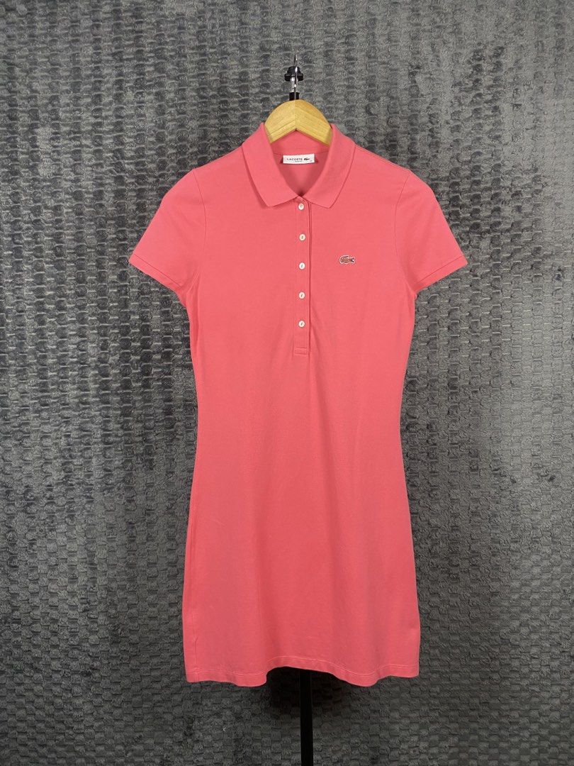 Lacoste 5 Button Pink Dress (Category: Dresses) located in Bacolod City. Submitted by treasurehunts.6100 (Listing ID 1469183444, Image 1). Description: Lacoste 5 Button Pink Dress Condition - Excellent Color - Pink Color rate - 9.8 / 10 No Flaws Size 36 Dimensions : Width - 16.5 Length - 35 Brands you might find on my profile : ( Cos, Uniqlo, H&M, Zara, Muji, Ralph Lauren, Hugo Boss, Fred Perry, Lacoste, Armani, Oakley, The North Face, Lululemon,