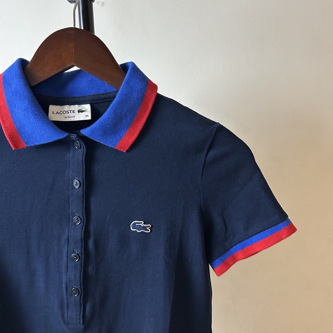 Lacoste 5 buttons Polo Shirt (Category: Others Tops) located in Bacolod City. Submitted by dashloots (Listing ID 1469170928, Image 2). Description: Lacoste 5 Buttons Polo Shirt Navy Blue colorway 34 on tag W-16.5’ , L-23’ Flaws: none Mode of delivery: (J&T) 📦 Price: 750 Negotiable for sure buyers! Location: Bacolod City, Negros Occ.📍.
