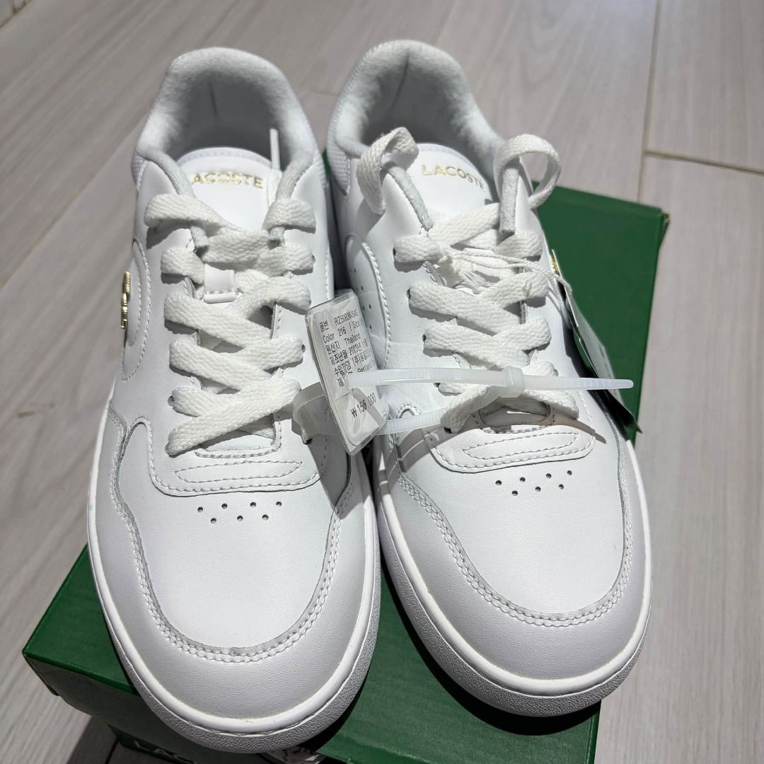 Lacoste Lineset Leather Court Sneaker (Category: Shoe inserts) located in Rizal. Submitted by hiraya16 (Listing ID 1469230686, Image 3). Description: Womens 7.5 24.5cm Onhand ready to ship +SF only J&T.