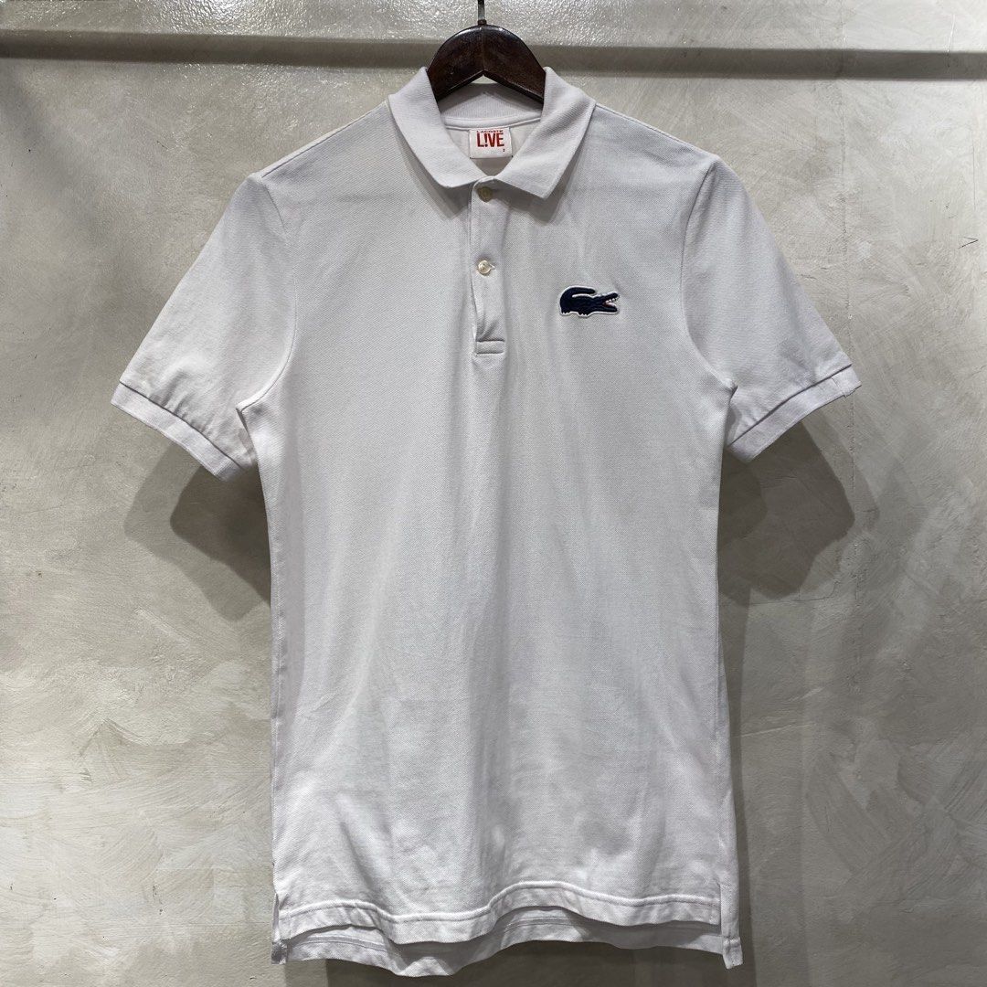 Lacoste Live PoloShirt (Category: Tshirts & Polo Shirts ) located in Quezon City. Submitted by rebirthalley (Listing ID 1469275916, Image 1). Description: Width-18.5 Length-28 Sleeve-9 Shoulder-15 Hem-17 Excellent Condition No flaws.