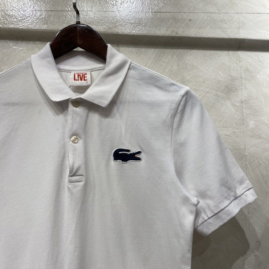 Lacoste Live PoloShirt (Category: Tshirts & Polo Shirts ) located in Quezon City. Submitted by rebirthalley (Listing ID 1469275916, Image 2). Description: Width-18.5 Length-28 Sleeve-9 Shoulder-15 Hem-17 Excellent Condition No flaws.
