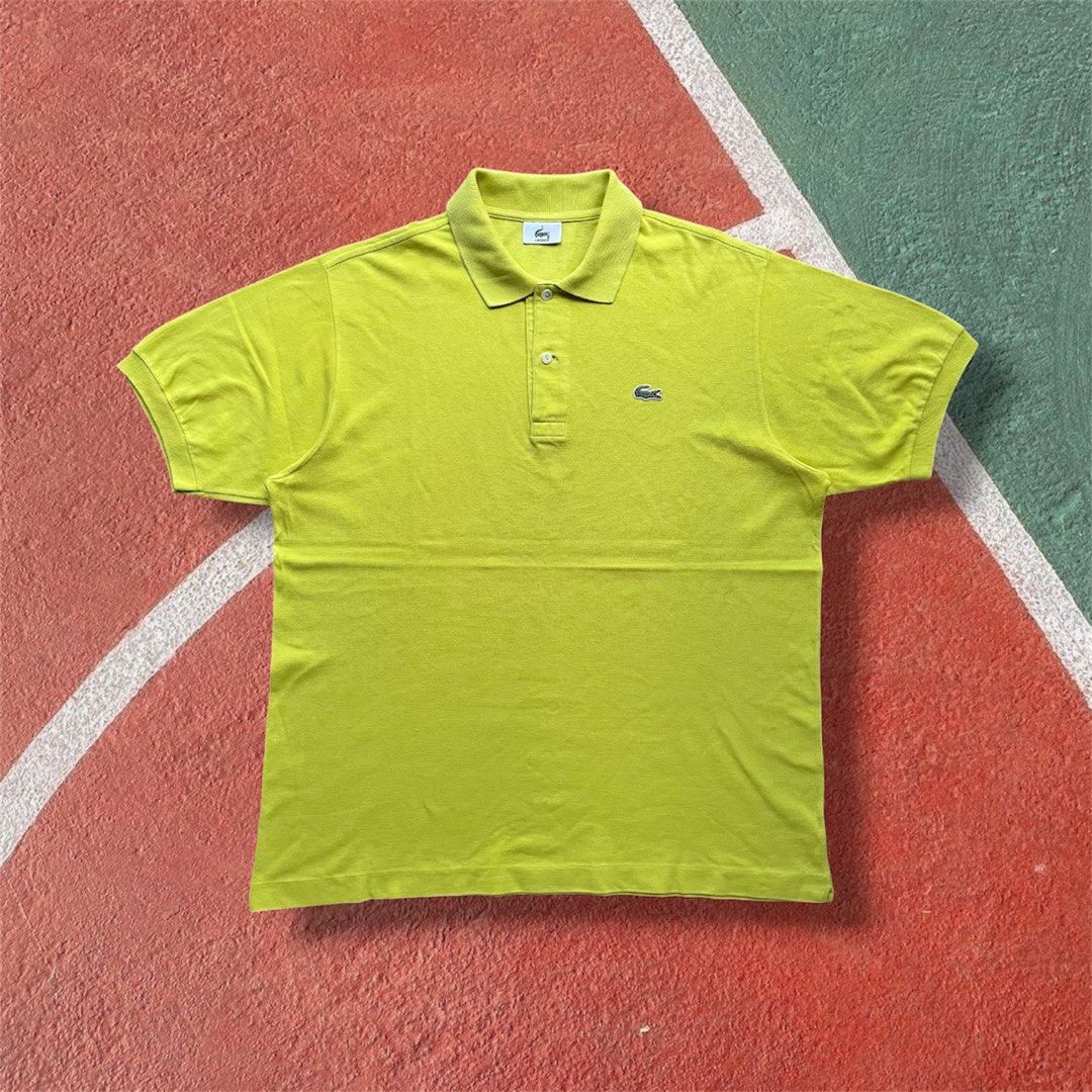Lacoste Men’s Polo Shirt (Category: Activewear) located in Manila. Submitted by quali_thrift (Listing ID 1469320593, Image 1). Description: Lacoste Men’s Polo Shirt Color: Neon Yellow Size: 5 on tag (XL) Dimes: 23 x 28.5 Condition: 9.5/10 Color rate: 9.5/10 Authentic/Legit Excellent condition! Price: ₱1,300 + sf ✅.