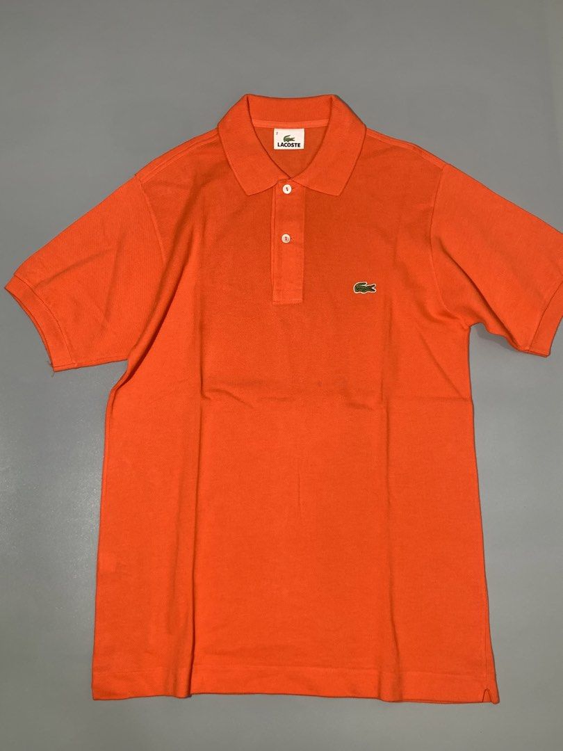 Lacoste Orange Polo Shirt (Category: Tshirts & Polo Shirts ) located in Mexico. Submitted by bugskiethrift (Listing ID 1469252876, Image 3). Description: size: 2 19x26 good as new condition bump a message for more info.