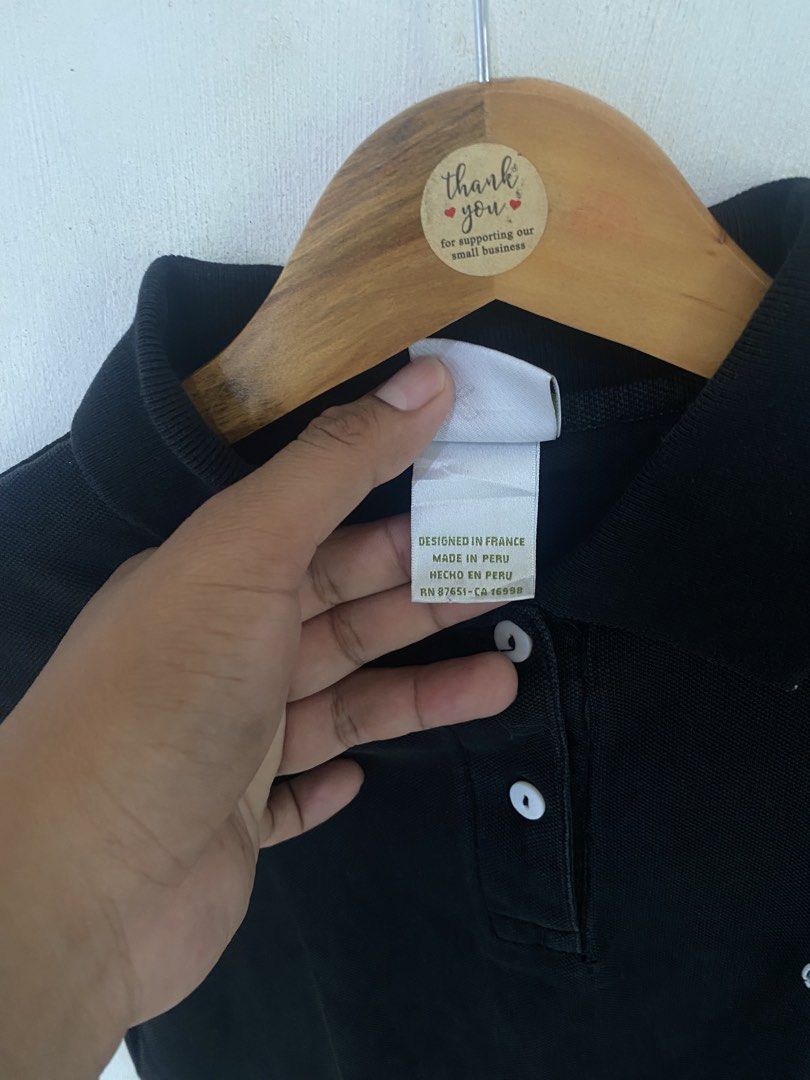 LACOSTE POLO (Category: Others Tops) located in Manila. Submitted by luxefinds3.0 (Listing ID 1469183529, Image 3). Description: LACOSTE POLO (Her) Size 34 on tag Fit to small-medium Good condition color rate 9.5/10 Washed already, ready to wear na no issue Mindanao 8306.