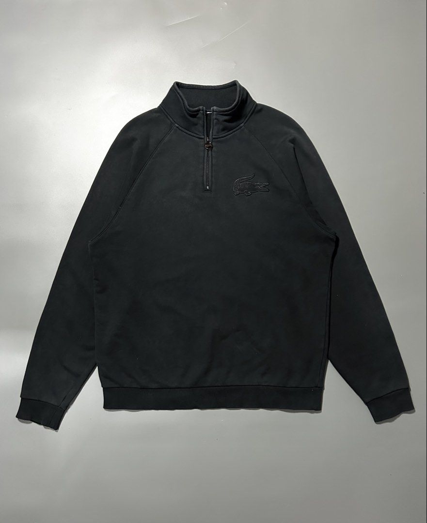 Lacoste Quarter Zip Jacket in Triple Black (Category: Coats, Jackets and Outerwear) located in Manila. Submitted by tnt_wrldwide (Listing ID 1469347083, Image 1). Description: DM for Details!.