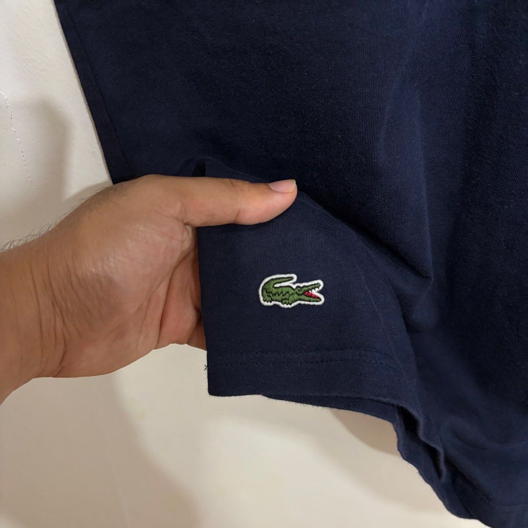 Lacoste shirt (Category: Tshirts & Polo Shirts ) located in Santa Rosa. Submitted by gardenofthrifts (Listing ID 1469299677, Image 3). Description: Shirt ₱1480 L Width: 21 Length: 27 10/10 Condition Comment “Mine” below to purchase..