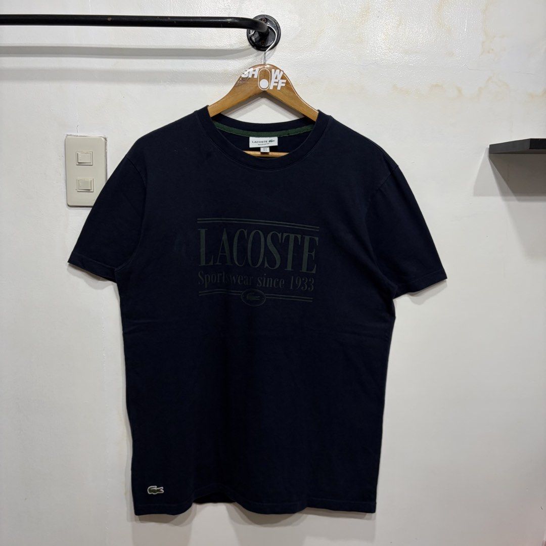 Lacoste shirt (Category: Tshirts & Polo Shirts ) located in Santa Rosa. Submitted by gardenofthrifts (Listing ID 1469299677, Image 1). Description: Shirt ₱1480 L Width: 21 Length: 27 10/10 Condition Comment “Mine” below to purchase..