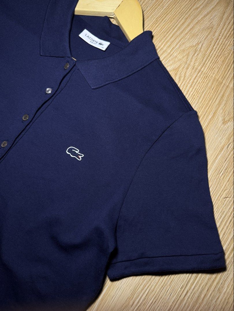 Lacoste Slim Fit Polo Shirt (Category: Shirts) located in Las Pinas. Submitted by southstreetdeals (Listing ID 1469298861, Image 3). Description: Lacoste Slim Fit Polo Shirt (Authentic/Legit) •Size 42 On Tag •Width 18 •Length 26 •Color rate 10/10 •Issue None •Like New Condition.