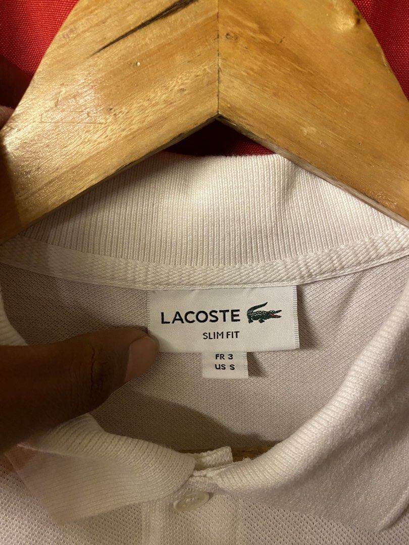 LACOSTE SLIM FIT WAVE LOGO (Category: Tshirts & Polo Shirts ) located in Minglanilla. Submitted by celathrift (Listing ID 1469277302, Image 3). Description: AS NEW CONDITION NO ISSUE OVERALL 10/10 COLOR RATE SIZE 3 ON TAG .