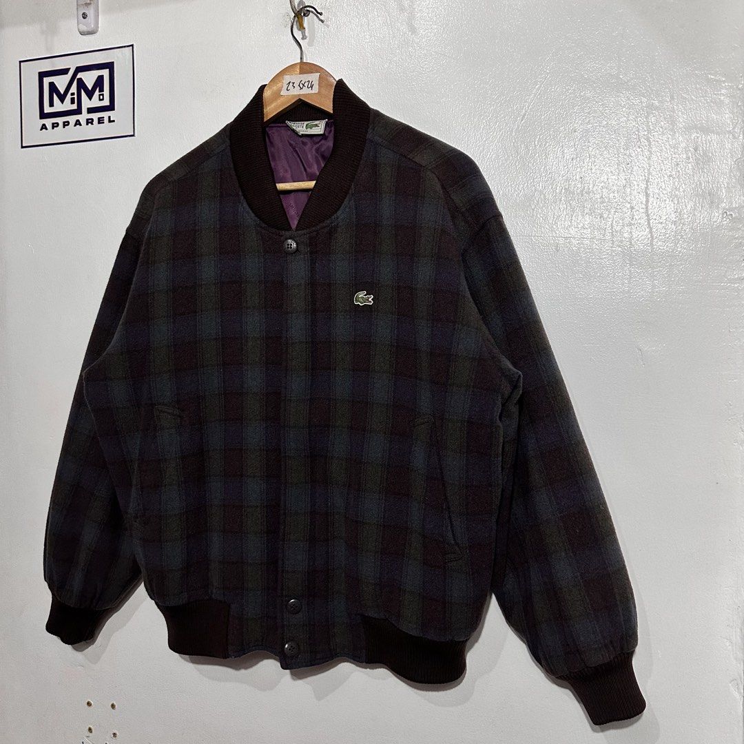 Lacoste vintage jacket (Category: Coats, Jackets and Outerwear) located in Malabon City. Submitted by Mi-MoApparel (Listing ID 1469170452, Image 2). Description: Excellent No issue L on tag Width 23.5 Length 26 Pogi nito .