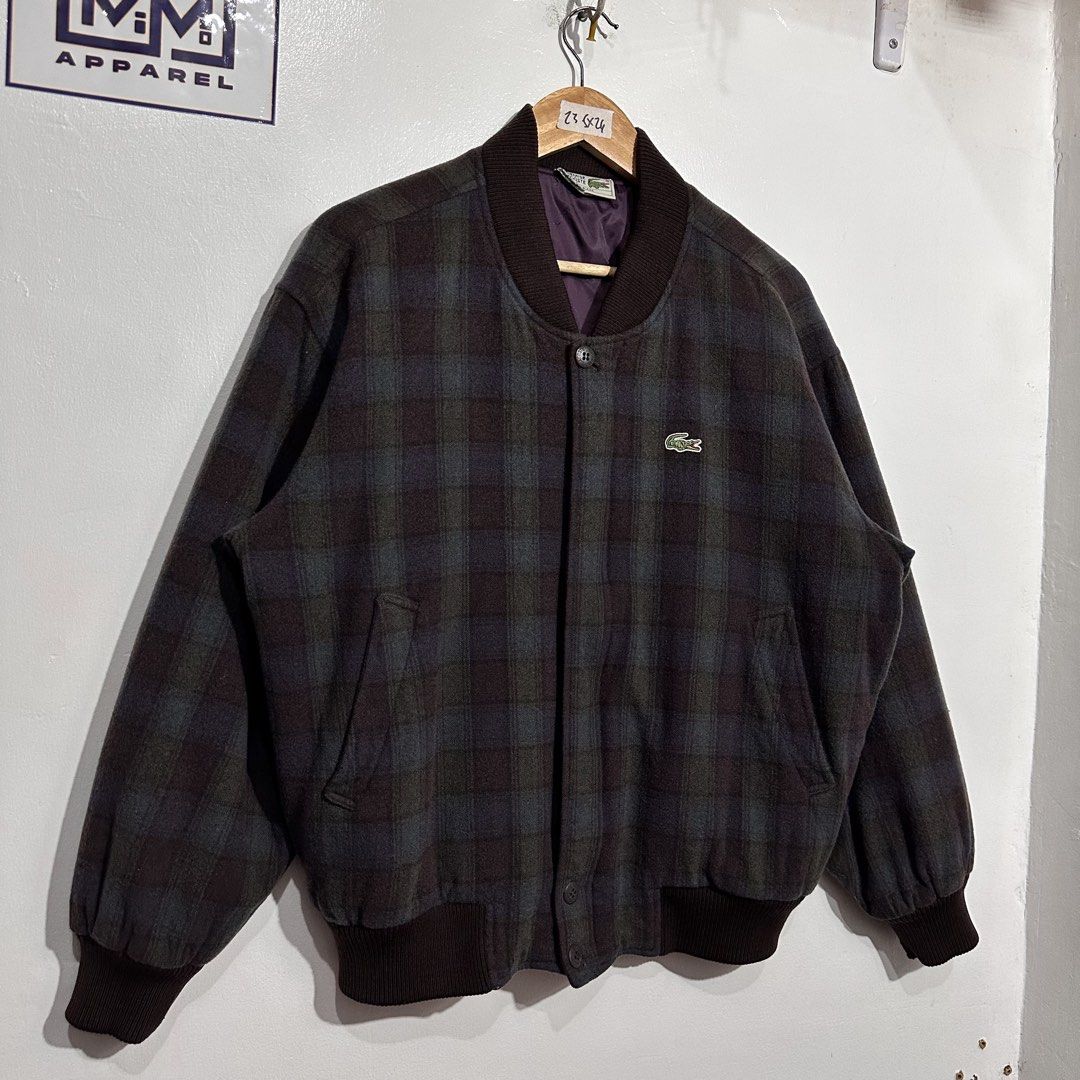 Lacoste vintage jacket (Category: Coats, Jackets and Outerwear) located in Malabon City. Submitted by Mi-MoApparel (Listing ID 1469170452, Image 3). Description: Excellent No issue L on tag Width 23.5 Length 26 Pogi nito .