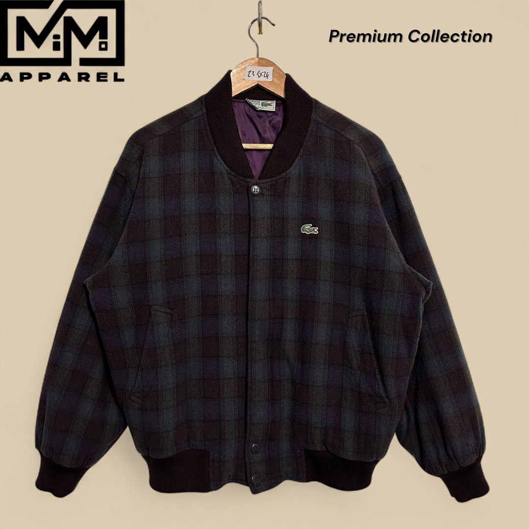Lacoste vintage jacket (Category: Coats, Jackets and Outerwear) located in Malabon City. Submitted by Mi-MoApparel (Listing ID 1469170452, Image 1). Description: Excellent No issue L on tag Width 23.5 Length 26 Pogi nito .