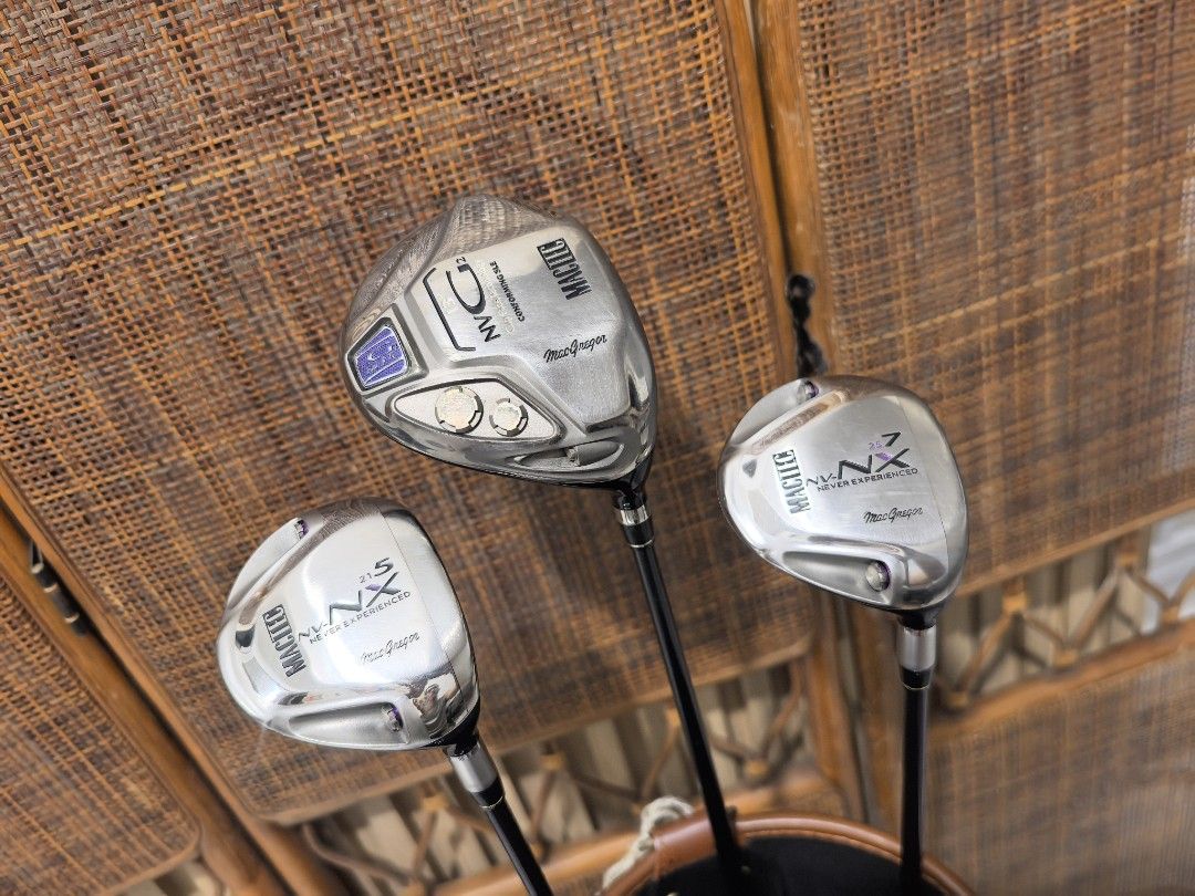 Ladies golf set (Category: Golf) located in Caloocan City. Submitted by ace2729 (Listing ID 1469228687, Image 3). Description: HONMA & MACTEC LADIES SET FOR BEGINNERS *DRIVER:MACTEC NVG 13° *WOOD: MACTEC NV-NX - #5-21° #7-25° *IRONS: HONMA CL-606 LADIES - 5,6,7,8,9,10,11,SW & WILSON TIARA PUTTER - GRAPHITE SHAFT - ALL LADIES FLEX *BAG: HONMA ALL GOOD CONDITION 💸 11,500 LOCATION: PUNTURIN VALENZUELA WE SHIP NATIONWIDE SF BUYER'S EXPENSE .
