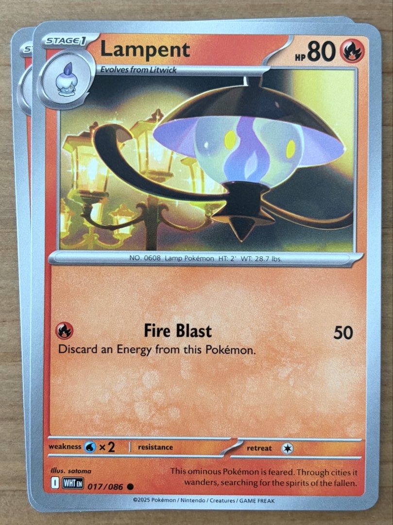 Lampent | Pokemon Cards ~ White Flare (Category: Raw Singles) located in Makati City. Submitted by cardlab (Listing ID 1469240664, Image 1). Description: Items are 💯 authentic/original/legit. About The Card: •Language: EN • Number: 017/086 • Common • Normal FOR: • Cards ₱99 and below with Card Sleeves • Cards ₱100 and up with Card Sleeves and Used Toploader • ₱10 for Bnew Tops Packaging (If Shipping): ✔️ Plastic cover ✔️ Cardboard ✔️ Bubble wrap