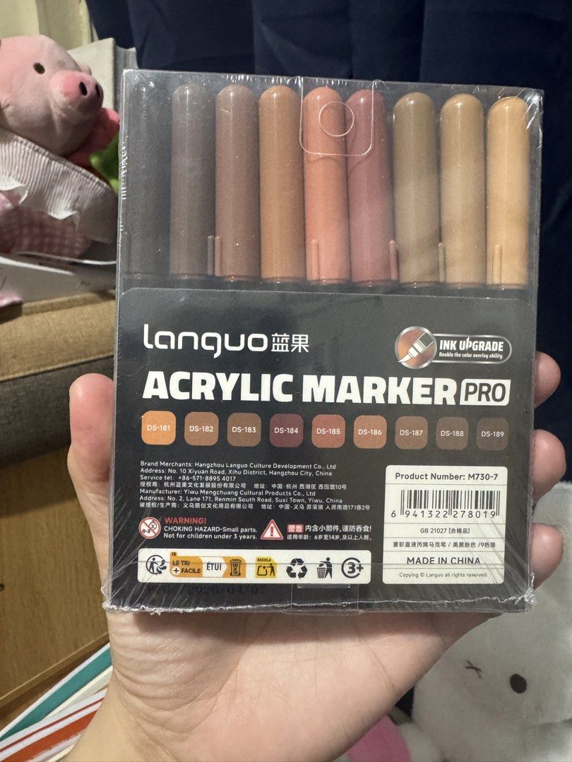 Lanquo Acrylic Marker Pro 9s (Category: Stationery & School Supplies) located in Mandaluyong City. Submitted by kendykeyn (Listing ID 1469193937, Image 2). Description: Brand new, never opened Php220.00 each Take all for Php600.00.