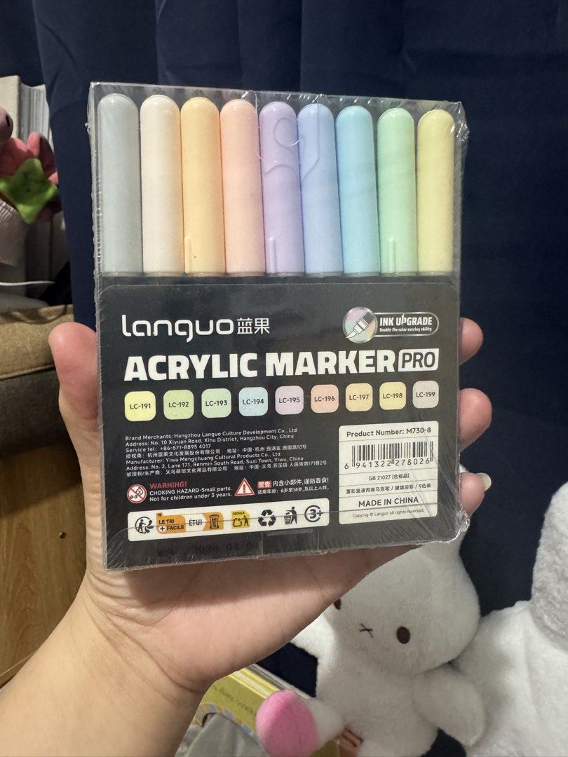 Lanquo Acrylic Marker Pro 9s (Category: Stationery & School Supplies) located in Mandaluyong City. Submitted by kendykeyn (Listing ID 1469193937, Image 3). Description: Brand new, never opened Php220.00 each Take all for Php600.00.