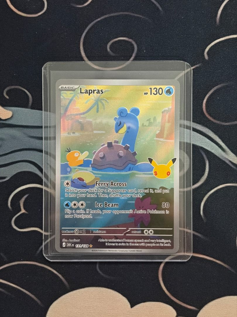 Lapras - 30th Celebration IR • 131/128 (Category: Raw Singles) located in Makati City. Submitted by route199 (Listing ID 1469306137, Image 1). Description: Lapras - 30th Celebration Meet-up / Shipping via J&T/LBC/Lalamove/Grab.