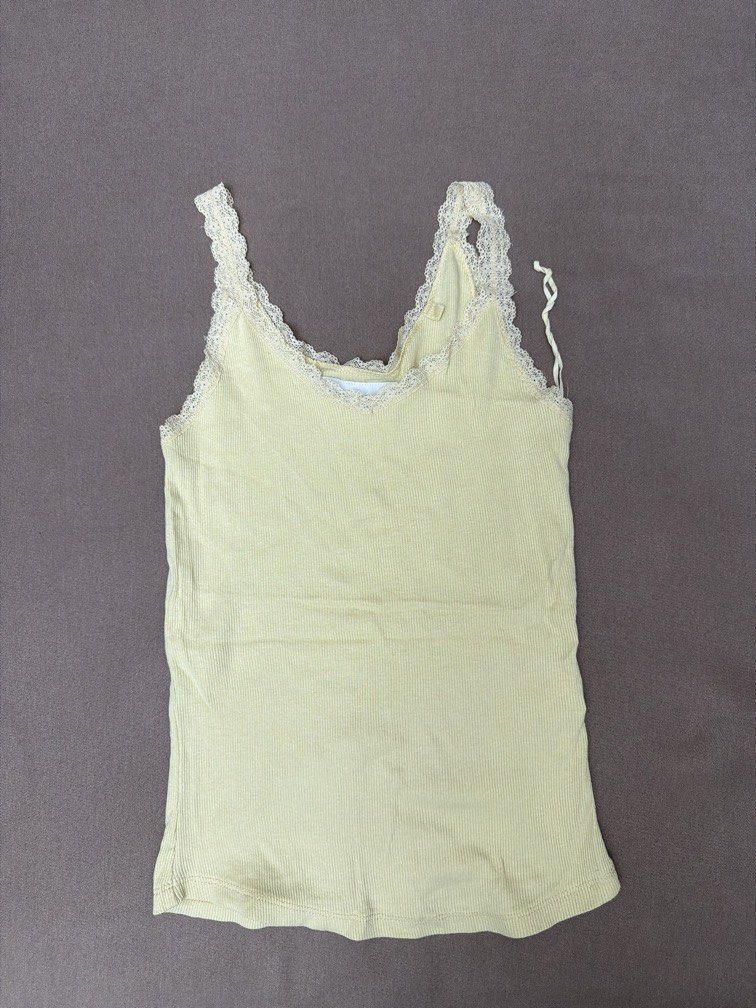 Lefties Yellow Lace Sando top (Category: Sleeveless) located in Las Pinas. Submitted by thealyssacloset (Listing ID 1469236356, Image 1). Description: .