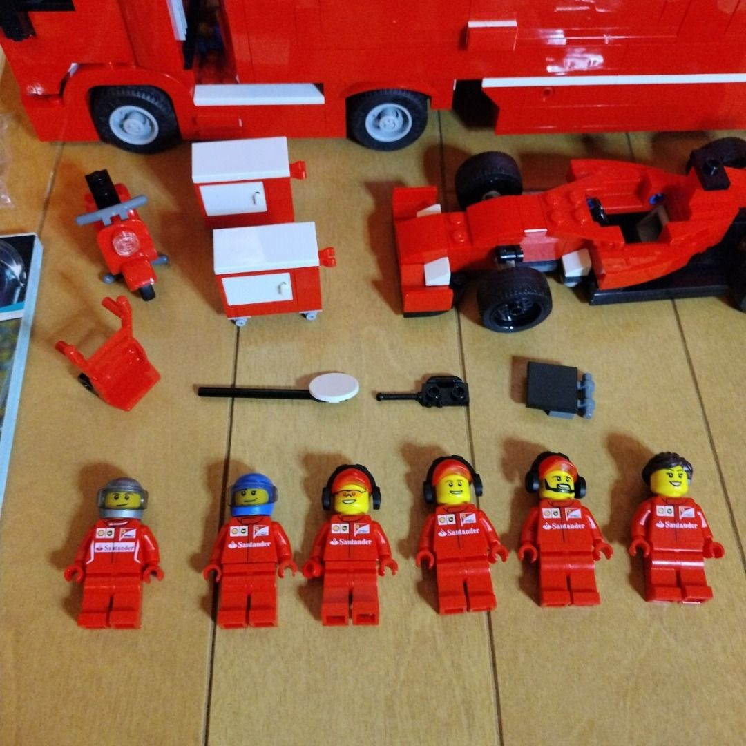 LEGO Ferrari Scuderia (Category: Lego & Building Sets) located in Caloocan City. Submitted by letao_shopping_ph (Listing ID 1469221818, Image 3). Description: All parts are included. It has only been assembled. The tools remain unopened. The stickers have not been used. Spare parts are also included. I am including one machine built using parts I had on hand (the machine in the foreground). The box shows signs of aging. 🇯🇵 Interested in this it