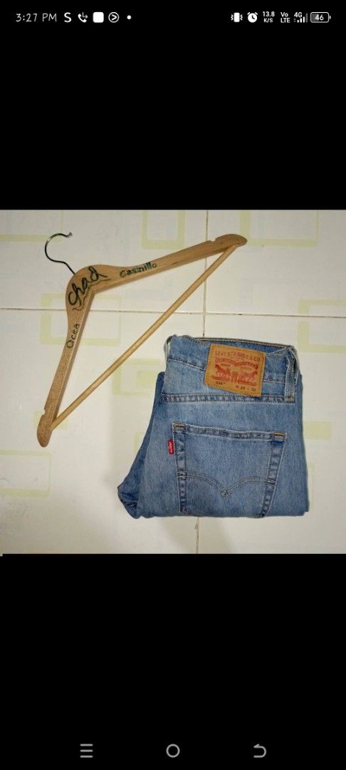Levi's 514 (Category: Jeans) located in Mandaue City. Submitted by oceacasini96558 (Listing ID 1469232198, Image 1). Description: LEVI'S 514 slim fit 28w on tag best fit 28w to 29w total length:37L hems:7w 650 only dm.