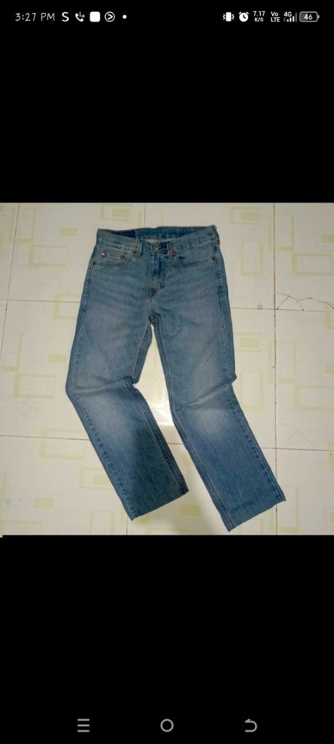 Levi's 514 (Category: Jeans) located in Mandaue City. Submitted by oceacasini96558 (Listing ID 1469232198, Image 2). Description: LEVI'S 514 slim fit 28w on tag best fit 28w to 29w total length:37L hems:7w 650 only dm.