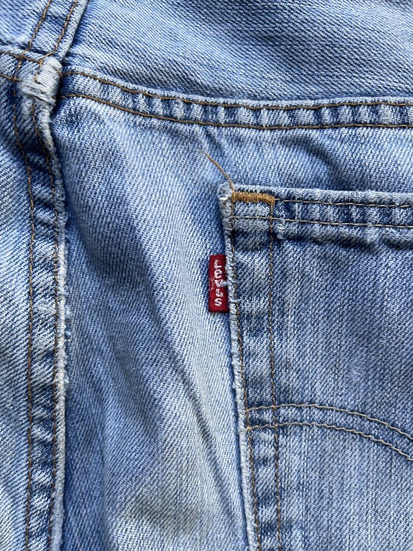 Levis Straight Cut Jeans (Category: Jeans) located in Cabuyao City. Submitted by jam_mandilag (Listing ID 1469336755, Image 3). Description: Tag: Levis Waistline: 38 Length: 41 LegHole: 9 Color Rate:8/10 Condition: 8/10 Issue: altered, stain in hem and missing back patch Mode of payment: Gcash Mode of shipping: J&T and lalamove For more information kindly click the “send message button” and other details of the item. Location: cabuyao laguna ————