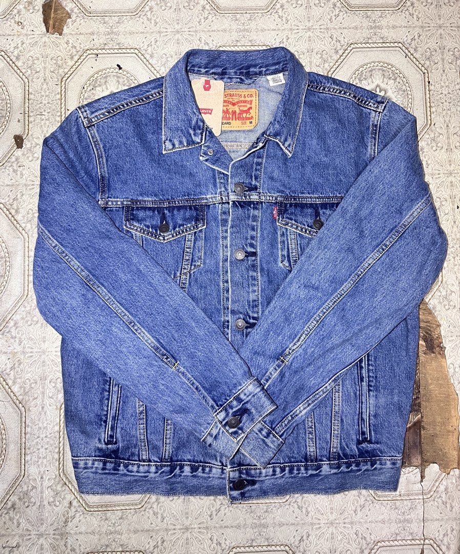 Levis Trucker Denim Jacket (Category: Coats, Jackets and Outerwear) located in Quezon City. Submitted by rnb-collection (Listing ID 1469198373, Image 1). Description: Forsale‼️ Levis Trucker Denim Jacket Standard Size Medium 26x23 Brand New with Hangtags No issue 3k+sf only 📍Quezon City Lalamove or J&T Express 🚚 📌Payment First Only, No cod, No cop Open for Videocall..
