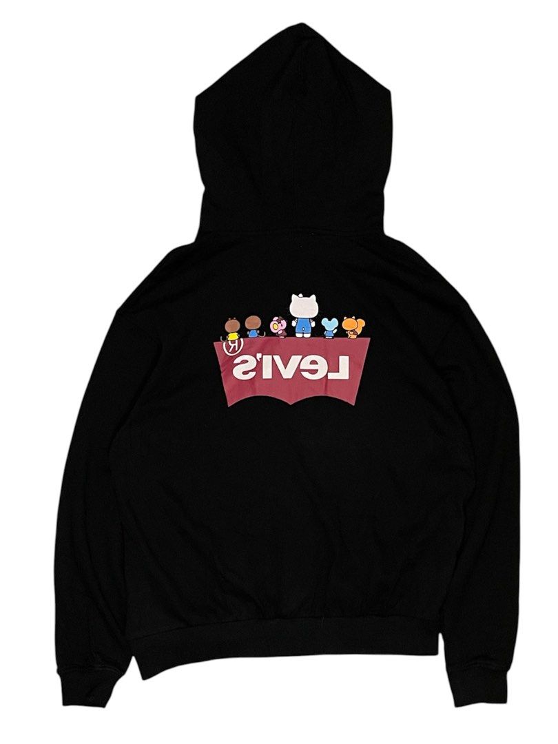 LEVIS X HELLO KITTY CLASSIC LOGO BLACK HOODIE (Category: Coats, Jackets and Outerwear) located in Pasay City. Submitted by digital_wardrobe.ph (Listing ID 1469180125, Image 2). Description: LEVIS X HELLO KITTY CLASSIC LOGO BLACK HOODIE details size: xs - large width: 24 length: 27 price: 650 location: pasay city.