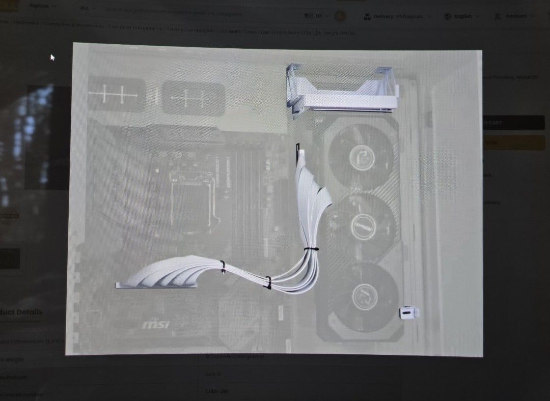 Lian li upright gpu kit white (Category: Desktops) located in Lubao. Submitted by gracesayson (Listing ID 1469252670, Image 3). Description: bought from south korea. used only for testing.