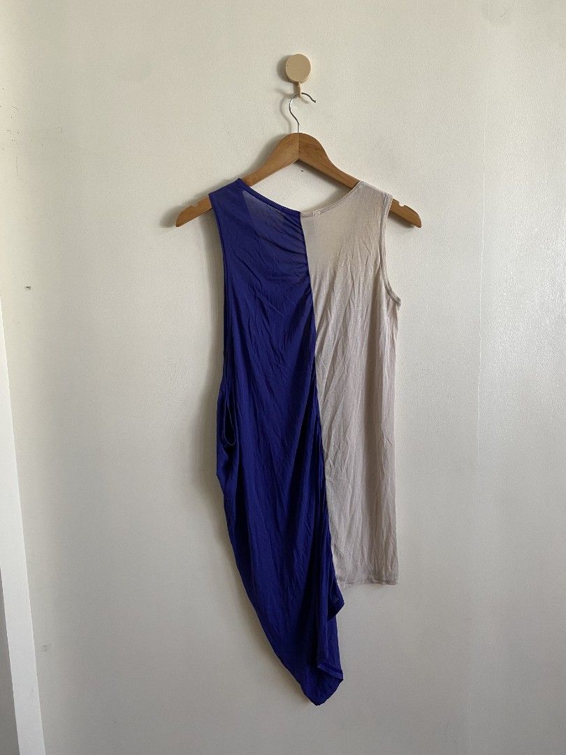 Limi Feu S/S 2011 - Asymmetrical Two Tone Top (Category: Others Tops) located in Abucay. Submitted by jamesnike21 (Listing ID 1469233301, Image 3). Description: 📌Limi feu by Yohji Yamamoto 📌size small on tag 📌length 36' 📌issue : pinhole, washable stain..see pics 📌Slightly wrinkled due to storage 👍 📌The color of the product may differ from actual color depending on the type, condition of the display, surrounding light and other factors. 👍 