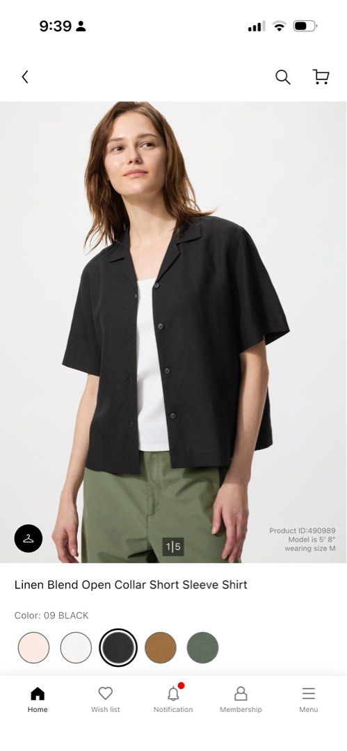 Linen Blend Open Collar Short Sleeve Shirt (Category: Others Tops) located in Manila. Submitted by dustycreat67752 (Listing ID 1469305524, Image 1). Description: Linen Blend Open Collar Short Sleeve Shirt Large Used Twice.