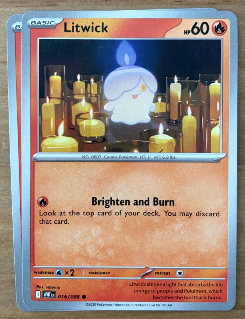 Litwick | Pokemon Cards ~ White Flare (Category: Raw Singles) located in Makati City. Submitted by cardlab (Listing ID 1469240167, Image 1). Description: Items are 💯 authentic/original/legit. About The Card: •Language: EN • Number: 016/086 • Common • Normal FOR: • Cards ₱99 and below with Card Sleeves • Cards ₱100 and up with Card Sleeves and Used Toploader • ₱10 for Bnew Tops Packaging (If Shipping): ✔️ Plastic cover ✔️ Cardboard ✔️ Bubble wrap