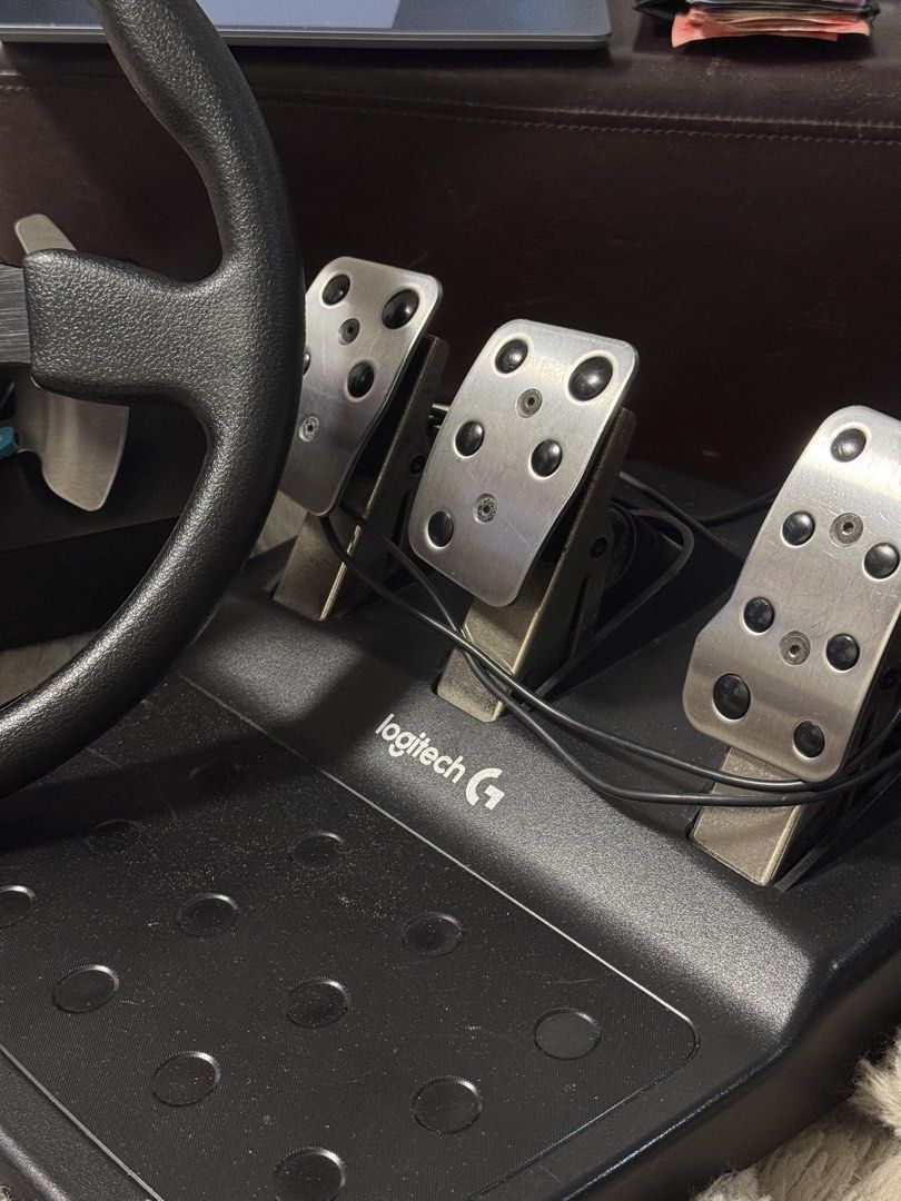 Logitech G29 (Category: Controllers) located in Manila. Submitted by adrian.unisa (Listing ID 1469217339, Image 2). Description: Good mood price! In great condition Momo wheel No rust ₱8,500 only +₱1,500 with shifters Note: Custom steering wheel No stock wheel.