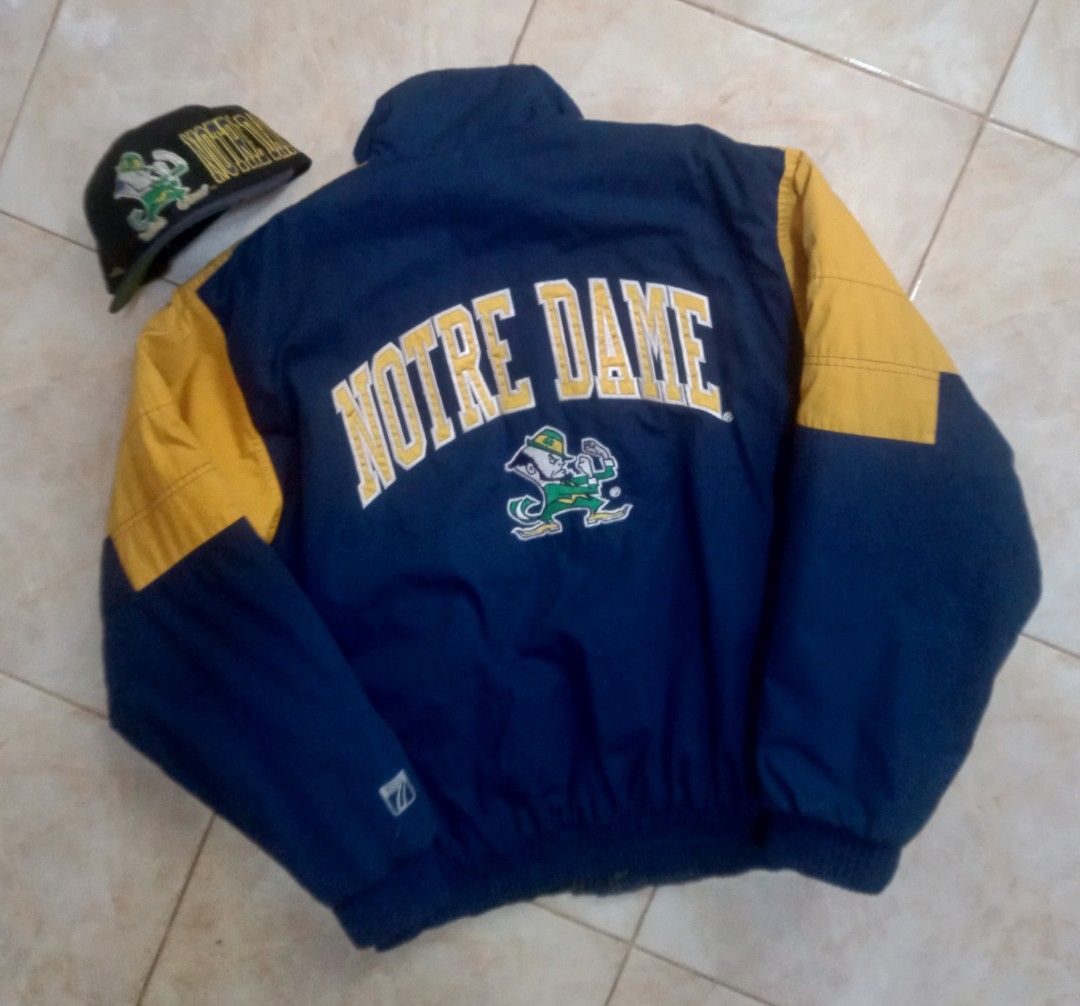 Logo 7 Notre Dame Fighting Irish Puffer Jacket Large (Category: Coats, Jackets and Outerwear) located in Manila. Submitted by ramosjacqu35241 (Listing ID 1469184388, Image 2). Description: For sale ‼️ Notre Dame 🔥 2tone / Side spell out by Apex One ( wool )💎 Puffer Jacket by Logo 7 size large (27.5*25) M on tag best fit Large 💎 2200 each 📌 4k take all 📍 Location: Baguio city 🌲 🌲 🌲 Pm/Dm 📩 📩 📩.