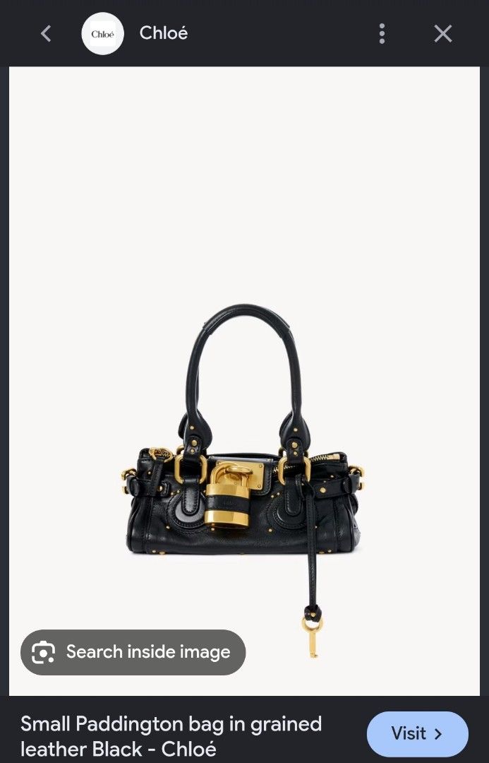 LOOKING FOR CHLOÈ PADDINGTON PADLOCK AND KEY ONLY (Category: Shoulder Bags) located in San Isidro. Submitted by strawvanie (Listing ID 1469215774, Image 1). Description: hi! im just looking for padlock and key only (blue-white) orrrr (black) orrr (brown).