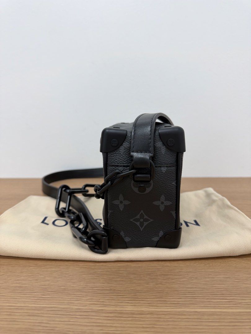Louis Vuitton Monogram Eclipse Soft Trunk Bag (Category: Luxury Bags & Wallets) located in Cebu City. Submitted by kingsbee (Listing ID 1469226076, Image 2). Description: Authentic Like new condition, unused No rubs or fading of hardware With entrupy certificate and dustbag.