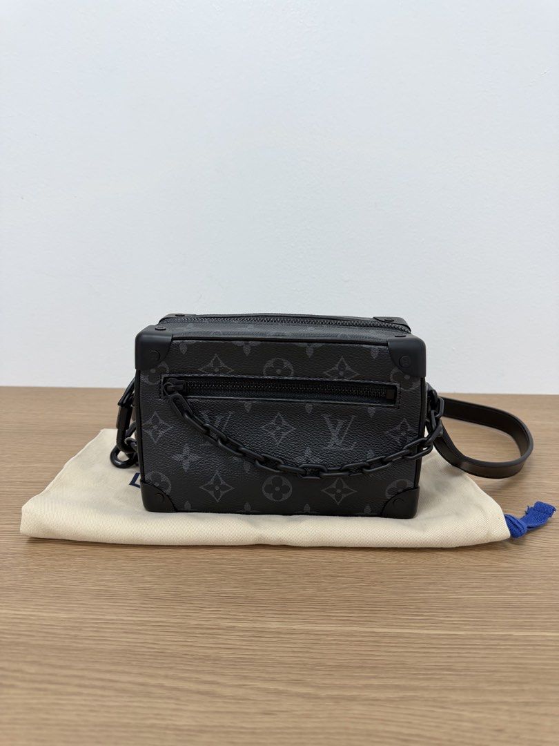 Louis Vuitton Monogram Eclipse Soft Trunk Bag (Category: Luxury Bags & Wallets) located in Cebu City. Submitted by kingsbee (Listing ID 1469226076, Image 1). Description: Authentic Like new condition, unused No rubs or fading of hardware With entrupy certificate and dustbag.