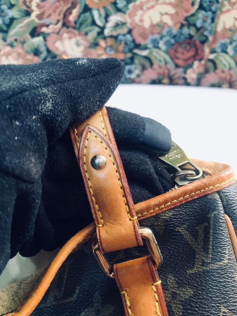 Louis Vuitton Monogram Idylle Elegie Tote Bag (Category: Luxury Bags & Wallets) located in Cainta. Submitted by mariss.luxx (Listing ID 1469218921, Image 2). Description: - Authentic Louis Vuitton Monogram Idylle canvas tote bag in dark brown - Features dark brown leather top handles with buckle hardware and gold-tone engraved zipper pull - Luxurious inside suede lining with leather patch stamped Louis Vuitton Paris Made in France - Date code: VI